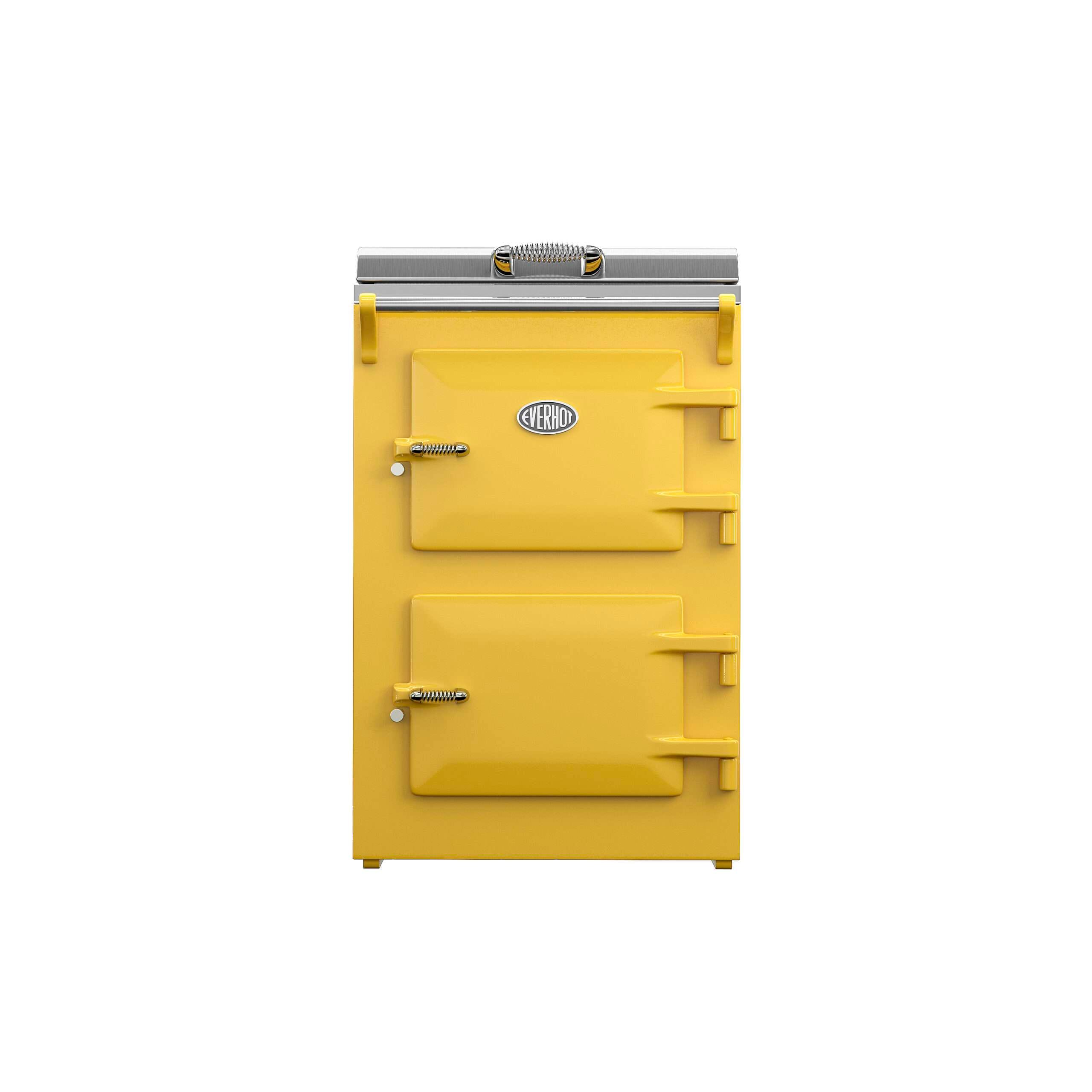 Everhot 60 range cooker in mustard yellow