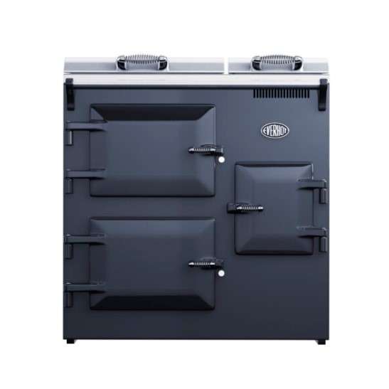 Everhot 90 range cooker in black