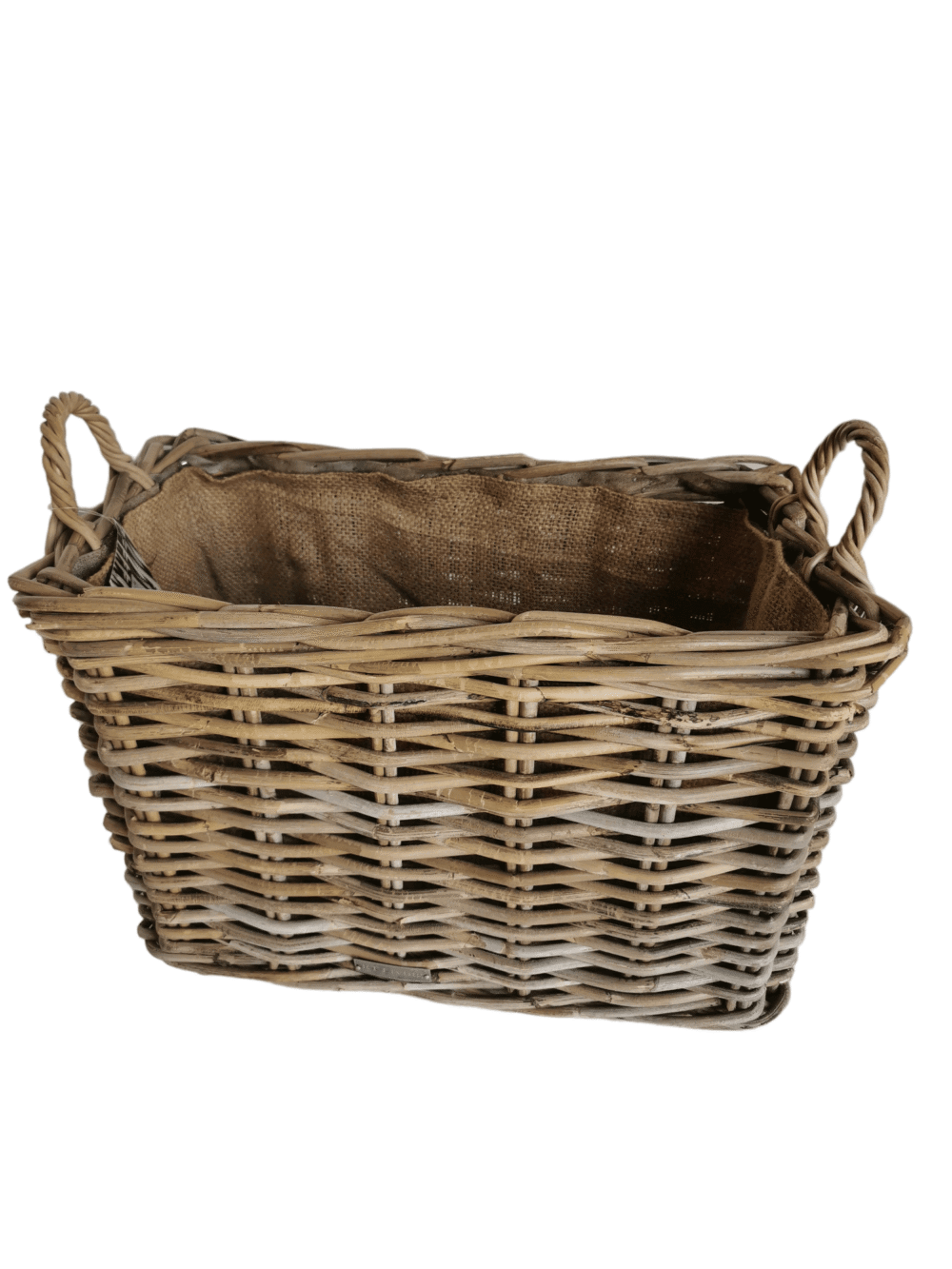 Medium log basket on wheels