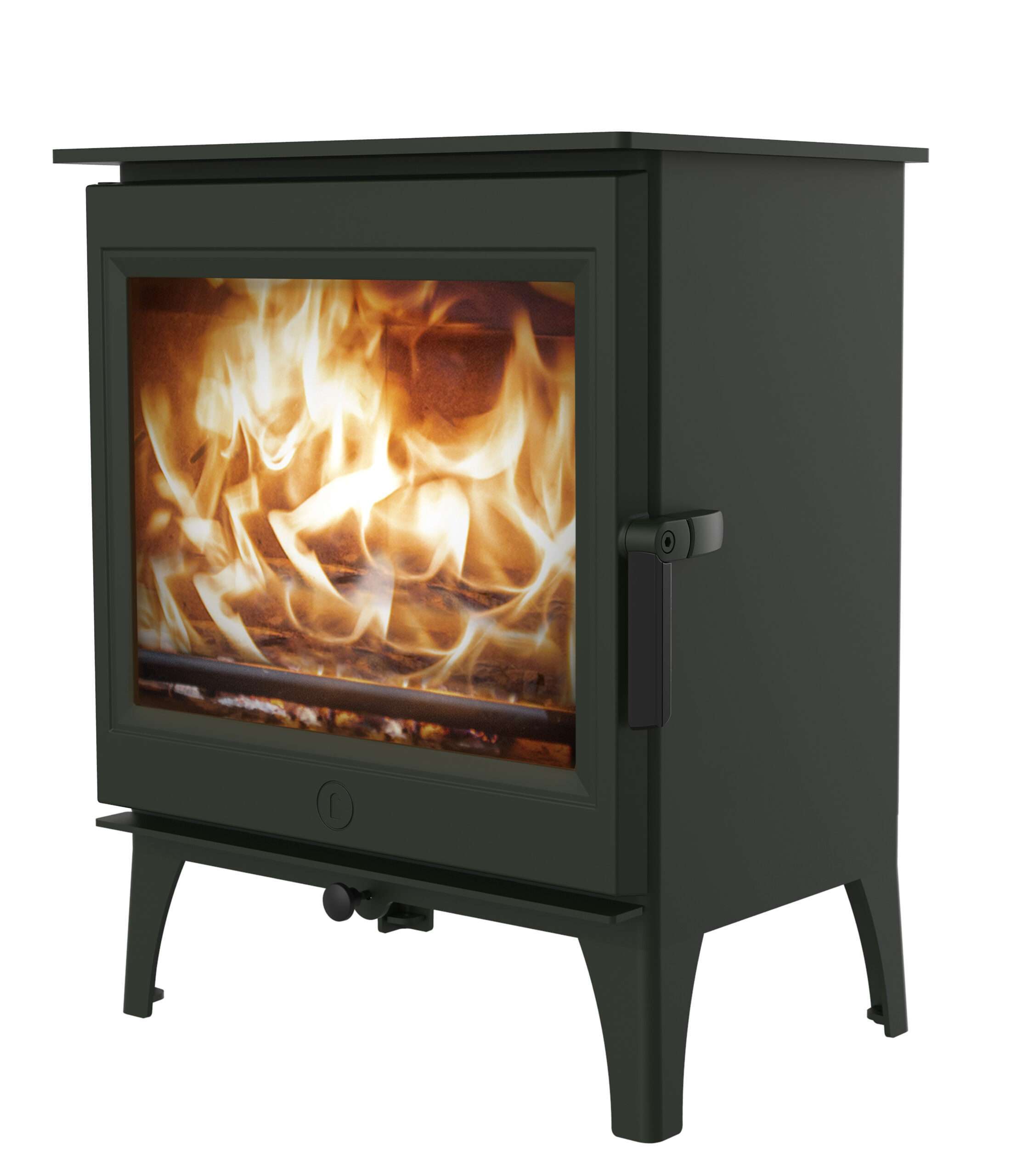 Cranmore 7 wood burning stove green