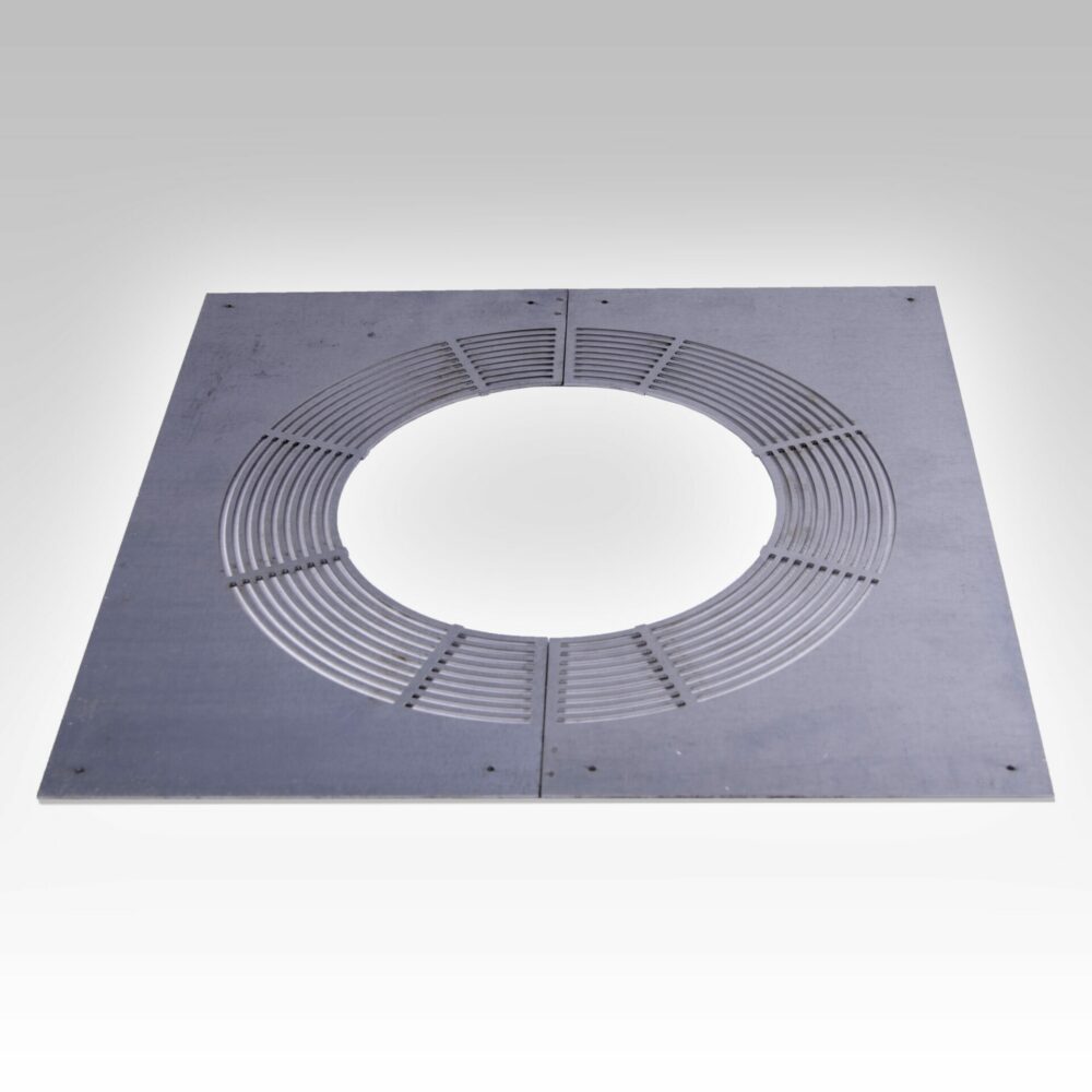 Ventilated Firestop Plate - (Rectangular) 2 PC-150mm int.