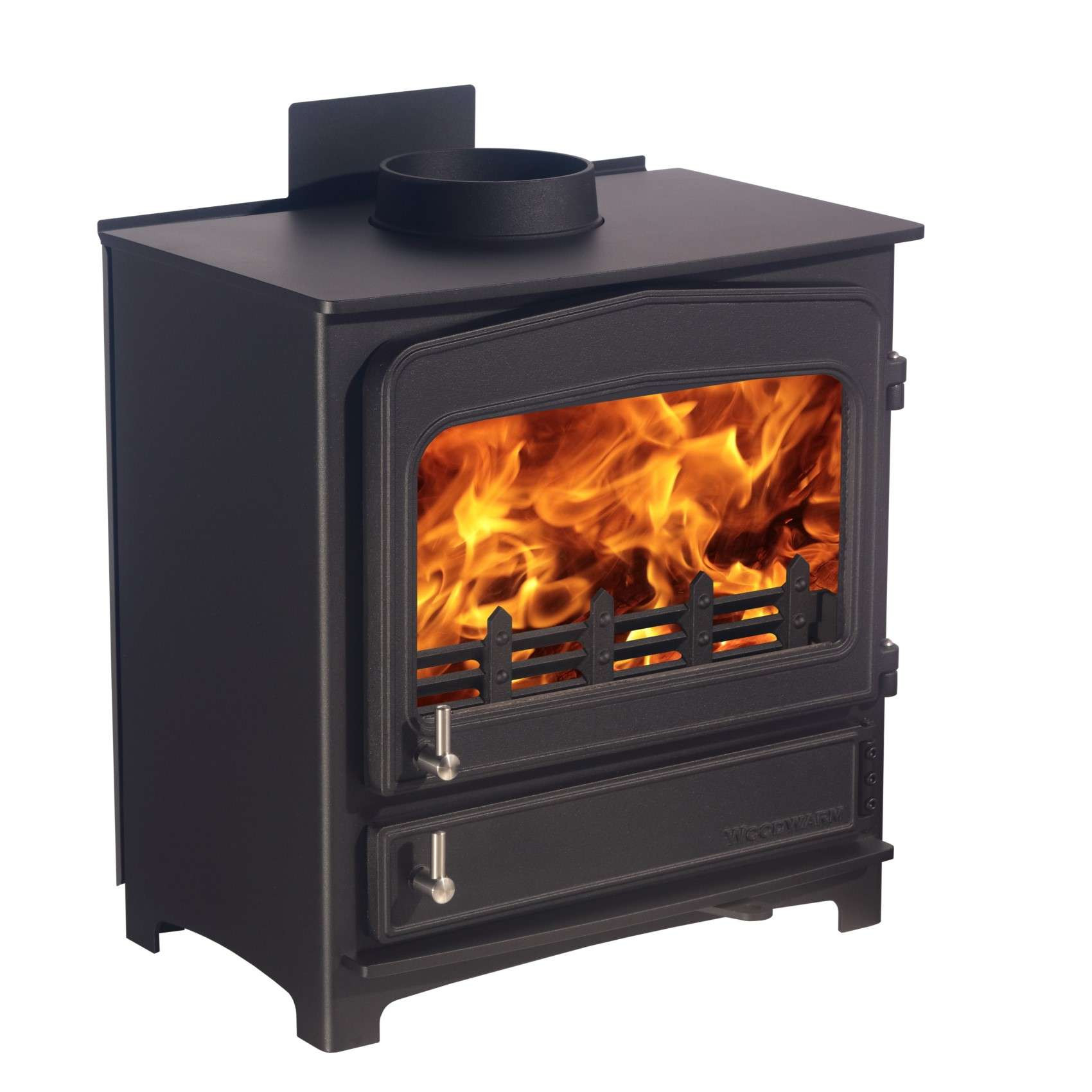 Woodwarm Fireview 5kW - Short Legs/Black/Vintage - Image 2